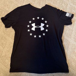 Under Armour 1333350 Men's Academy UA Freedom Flag Graphic T-Shirt, Small